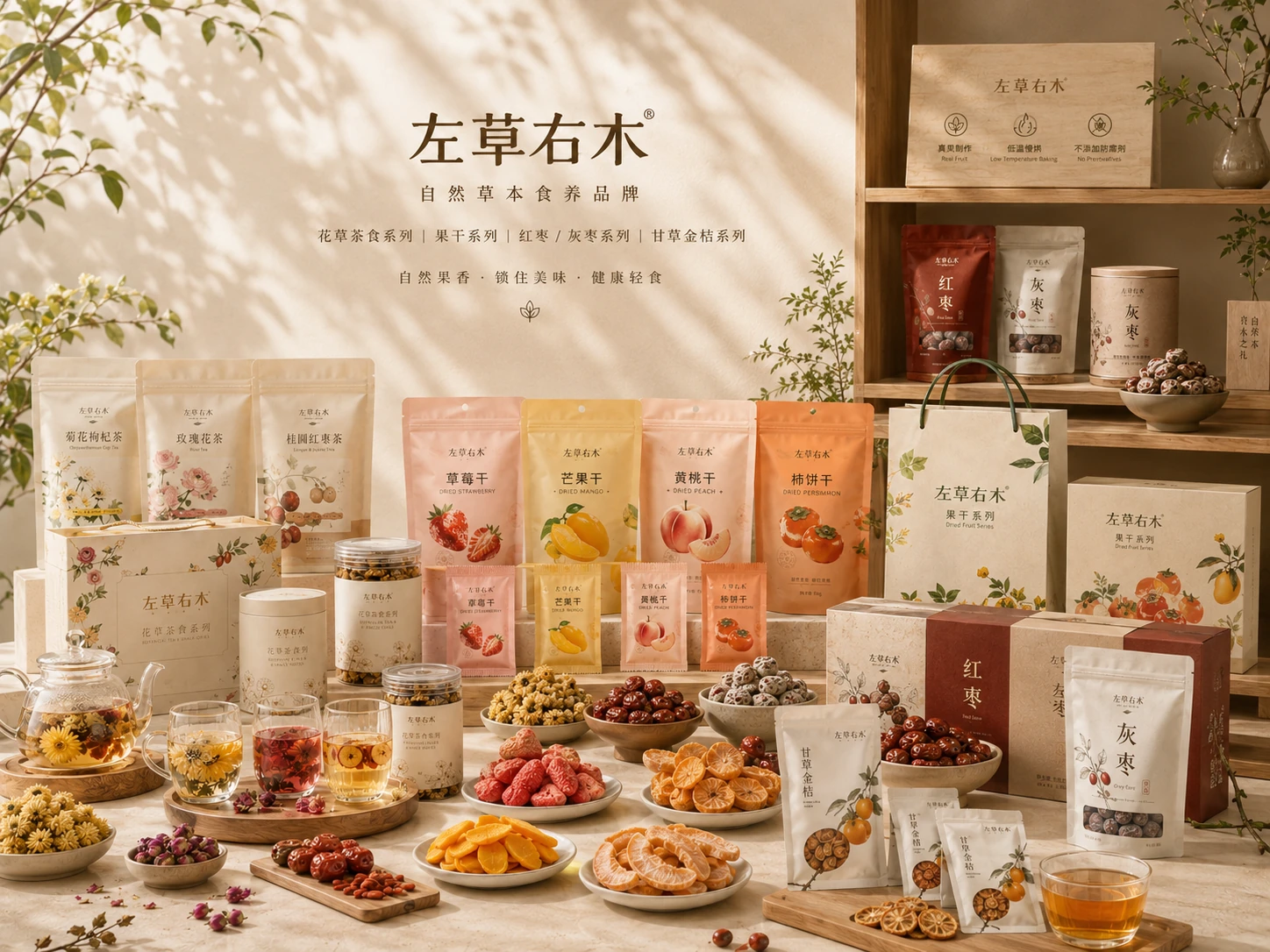 左草右木商超陈列与堆头效果展示